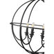 Artemis 6 Light 30 inch Matte Black Chandelier Ceiling Light